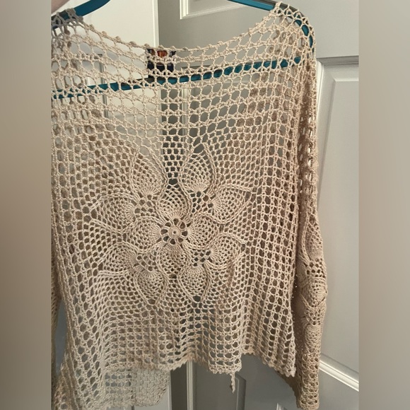Route 66 crocheted top! Size XL - Picture 2 of 3